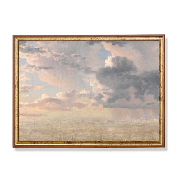 Vintage Pastel Sky Landscape 19th Century Cloud Art Poster Decor For Living Room Bedroom, Size 24x36 UNFFRAMED F03.1.7l737