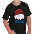thumbnail image 1 of Vintage Patriotic American Buffalo Crewneck T Shirts Boy Girl Teen Brisco Brands L, 1 of 6