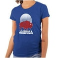 thumbnail image 1 of Vintage Patriotic American Buffalo Womens Slim Fit Graphic Tee Brisco Brands L, 1 of 6