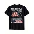 thumbnail image 1 of Vintage Patriotic American Flag & Soldier Print T-Shirt - 100% Cotton Unisex Casual Tee with Bold "Stand for Freedom" Slogan, Regular Fit Short Sleeve Shirt for Men & Women - Ideal Gift for Dad, 1 of 6