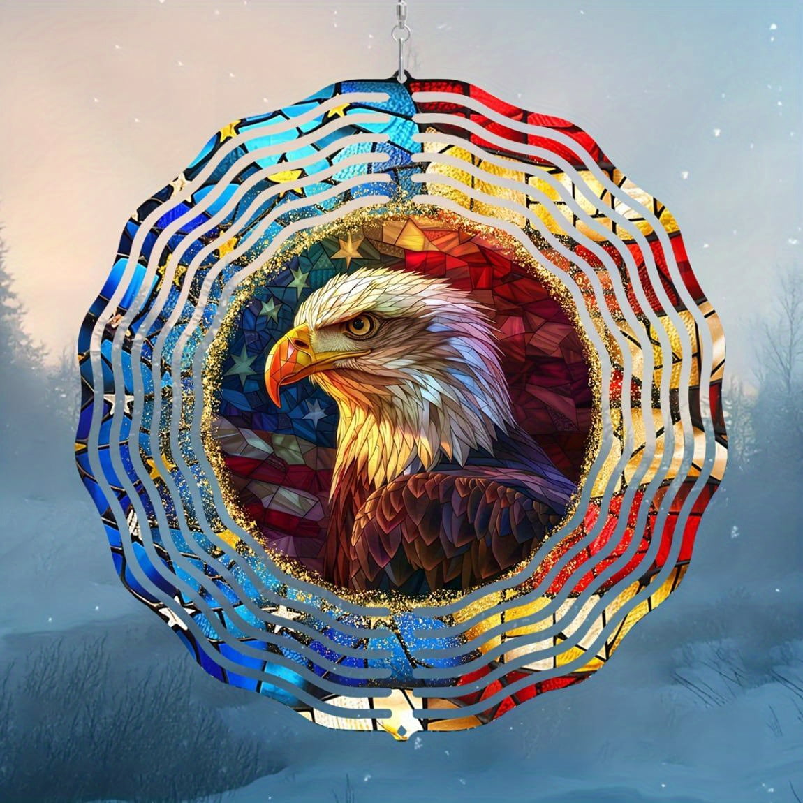Eagle Wind Spinners per cortile e giardino, Girandola a vento, 3D in