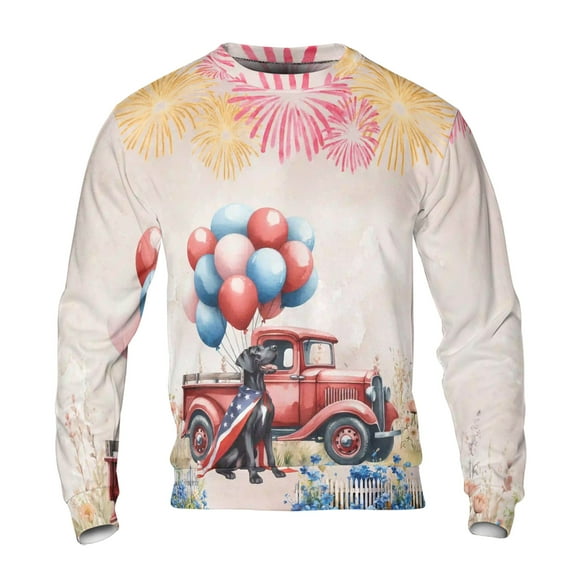 Vintage Patriotic Great Dane 4th of July Independence Memorial Day All Over Print 3D Sweatshirt Unisex Merch Danes Dog Lover Gifts - 01006