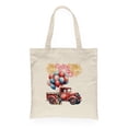 thumbnail image 1 of Vintage Patriotic Pug 4th of July Independence Memorial Day Canvas Tote Bag Dog Lover Gifts Reusable Shopping Grocery Bag - 01006, 1 of 5