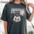 thumbnail image 1 of Vintage Patriotic Raccoon USA Glasses T-Shirt - Cute 4th of July Graphic Tee for Men and Women, Pepper, 1 of 5