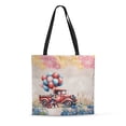 thumbnail image 1 of Vintage Patriotic Schnauzer 4th of July Independence Memorial Day All Over Print 3D Canvas Tote Bag Miniature Schnauzer Dog Lover Reusable Handbag - 01006, 1 of 5