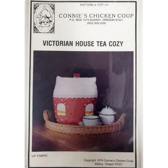 Vintage Pattern Victorian House Tea Cozy Connie's Chicken Coop 1979 #CCP-121