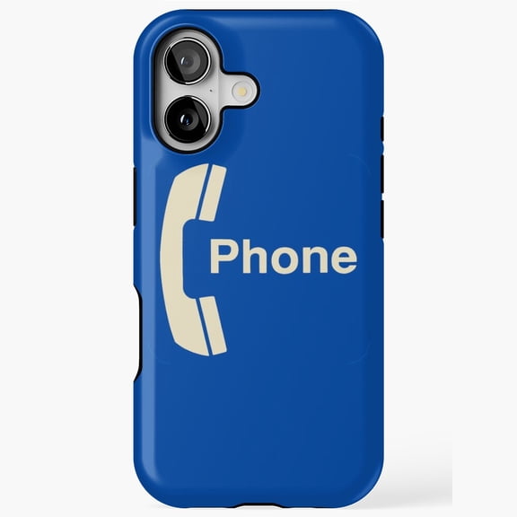 Vintage Pay Phone Sign Retro Public Telephone Communication Nostalgia iPhone Tough Case