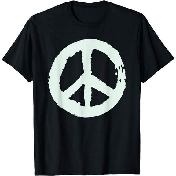 Vintage Peace Sign Love 60s 70s Retro Trippy Hippie Costume T-Shirt