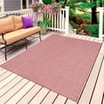 thumbnail image 1 of Vintage Peach Pink Outdoor Rug 6x9 Ft, Non Slip Washable Area Rug, Farmhouse Retro Solid Color Linen Texture Patio Rugs Carpet Runner, Large Floor Mat for Indoor/Outdoor Deck Porch Camping, 1 of 8