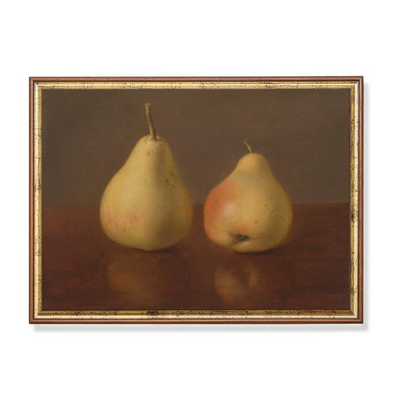 Vintage Pear Still Life 19th-Century Kitchen Art Poster Decor For Living Room Bedroom, Size 16x24 UNFFRAMED F03.1.7l813