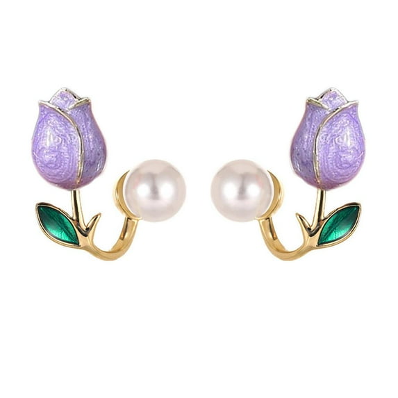Vintage Pearl Crystal Earrings For Women Jewelry Flower Women's Butterfly % J1P1