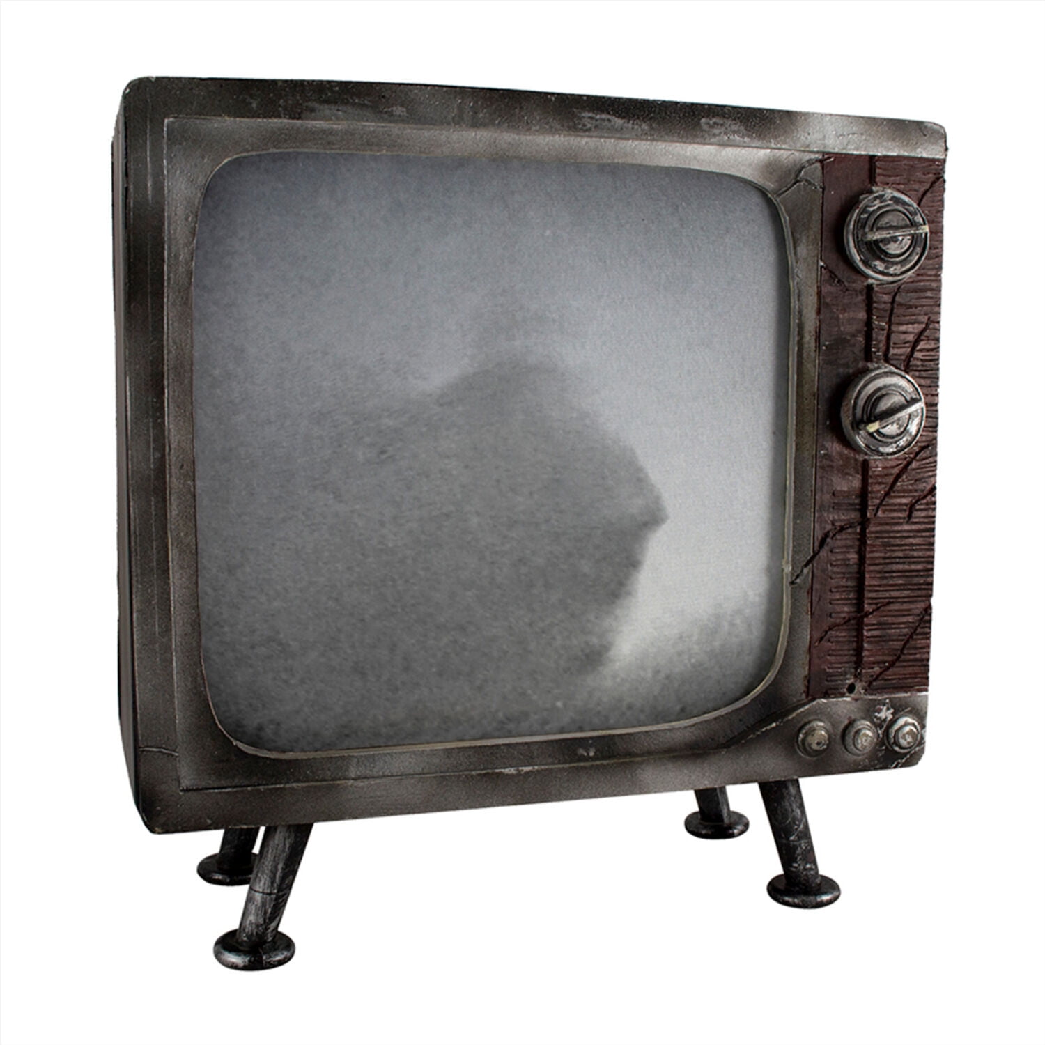 Haunted Hill Farm 12" Motion-Activated Haunted TV with LED Lights