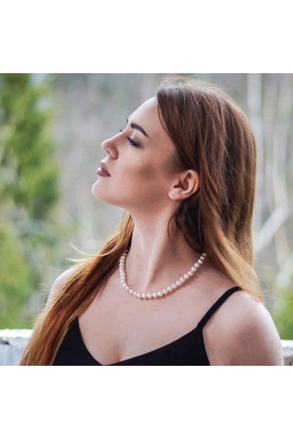 Vintage Pearl Necklace Women's High-grade Ins Style Simple