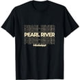 thumbnail image 1 of Vintage Pearl River, Mississippi Repeating Text T-Shirt, 1 of 5