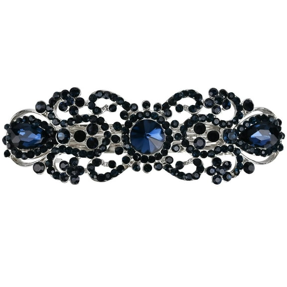 Vintage Pearl Wedding Hair Barrettes, Decorative Hair Clips French Crystal Hair Barrettes, Rhinestones Hair Pins Hair Accessories for Women Girls Bride Bridesmaid