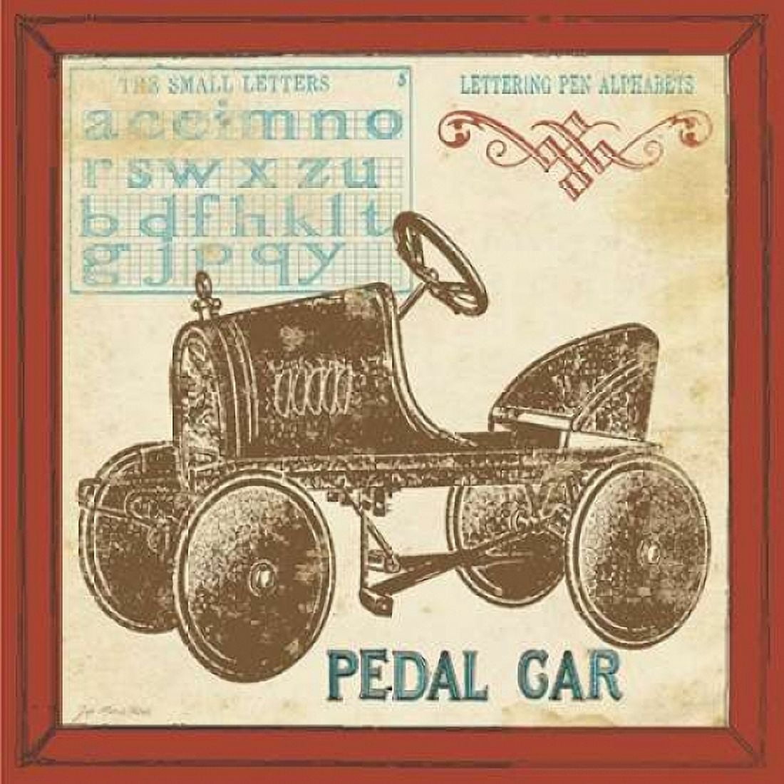Vintage Pedal Car Canvas Art - Jo Moulton (24 x 24)