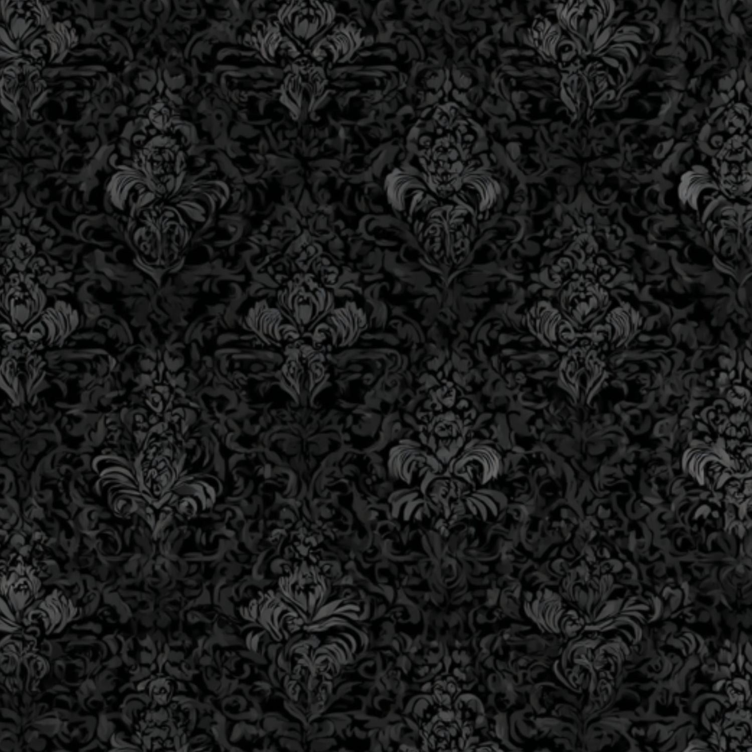 Vintage Peel and Stick Wallpaper 17.7in x 9.8ft Elegant Black Damask Ornate Floral Design Contact Paper Vinyl Waterproof Self Adhesive Wall Paper for Bedroom Shelf Cabinet Renter Friendly