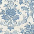 thumbnail image 1 of Vintage Peel and Stick Wallpaper 23.6in x 9.8ft Blue Floral Damask Elegant Swirls Detailing Contact Paper Vinyl Waterproof Self Adhesive Wall Paper for Bedroom Shelf Cabinet Renter Friendly, 1 of 8
