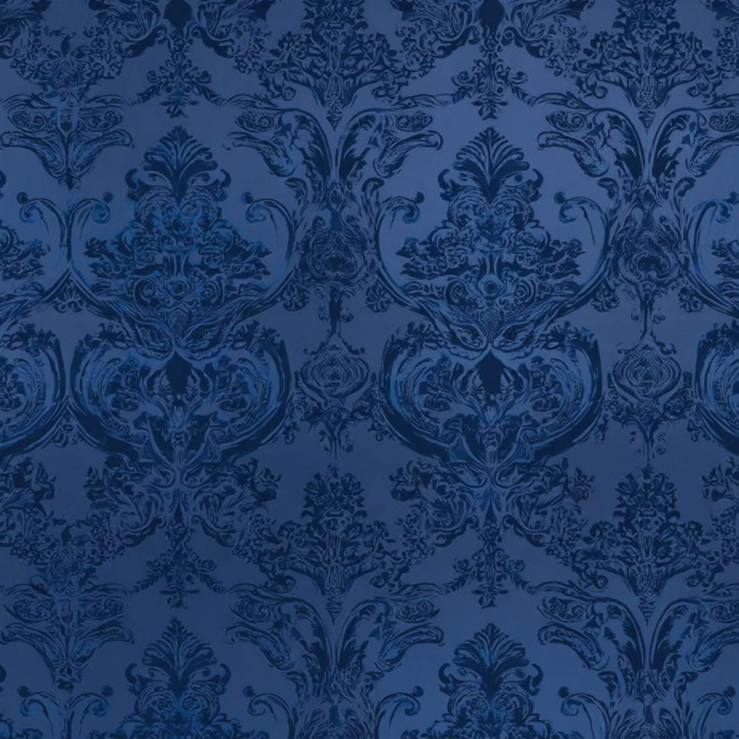 Vintage Peel and Stick Wallpaper 23.6in x 9.8ft Elegant Blue Damask ...