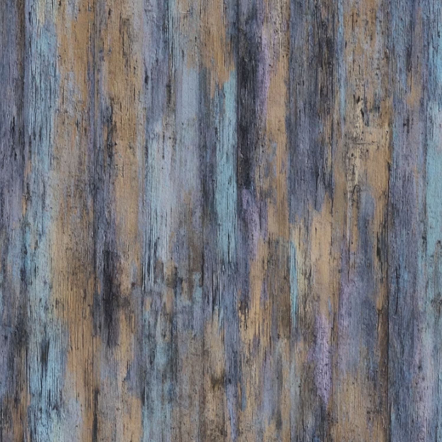 Vintage Peel and Stick Wallpaper Abstract Wooden Texture Blue Purple Tones Wall Mural 23.6in x 9.8ft Self Adhesive Removable Wall Paper Renter Friendly Wallpaper for Nursery Bedroom Cabinets