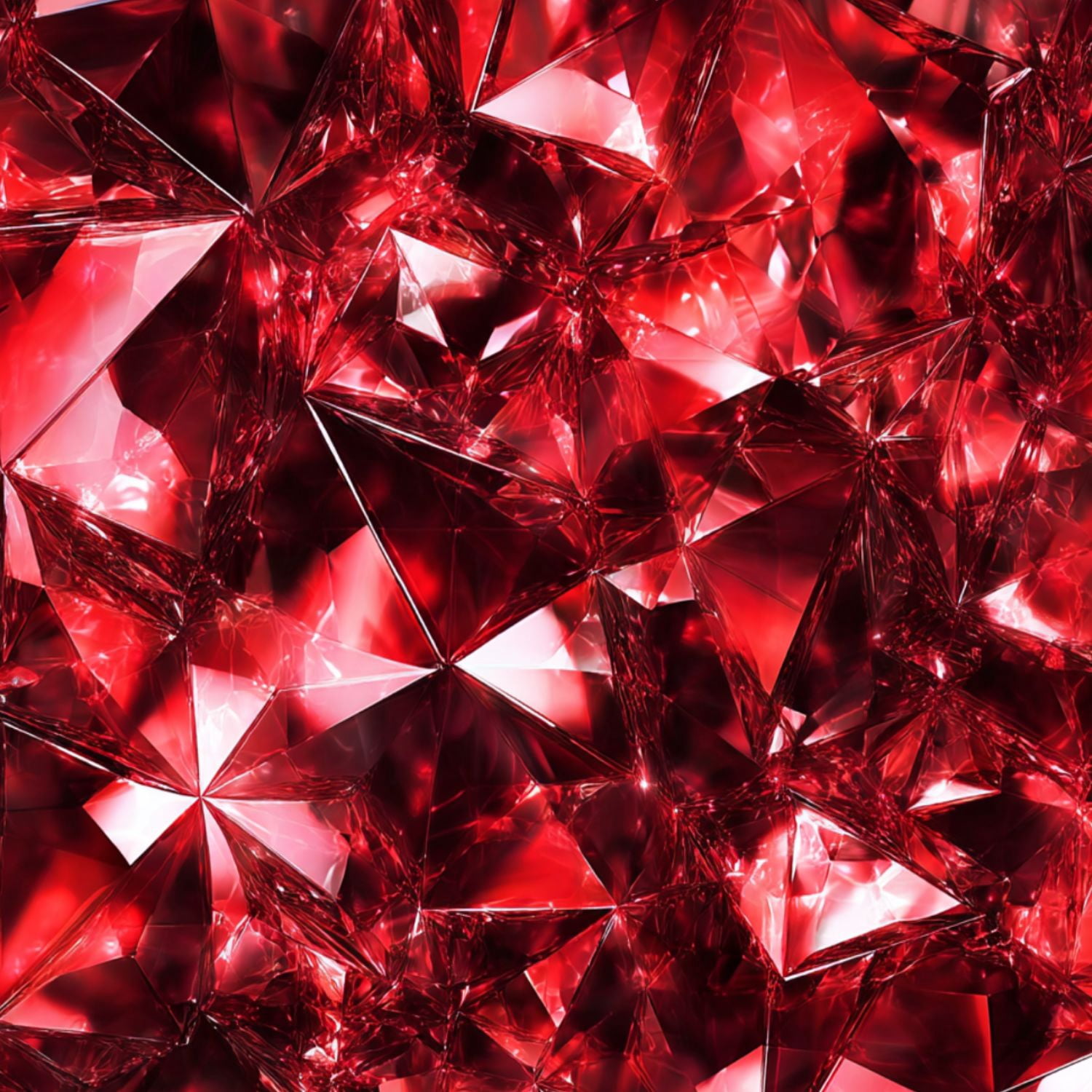 Vintage Peel and Stick Wallpaper Red Faceted Crystal Gemstone Abstract Wall Mural 23.6in x 9.8ft Self Adhesive Removable Wall Paper Renter Friendly Wallpaper for Bedroom Livingroom Office