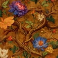 thumbnail image 1 of Vintage Peel and Stick Wallpaper Warm Ambient Surreal Landscape Delicate Flora Contact Paper 17.7in x 9.8ft Botanical Wall Paper Self Adhesive Removable for Bathroom Shelf Cabinet Drawer, 1 of 8