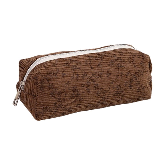 Vintage Pencil Case, Retro Printed Pencils Pouch, Large Capacity Travel Storage Bag, Multifuncational Organizer Pounches for Home Classroom Office Use