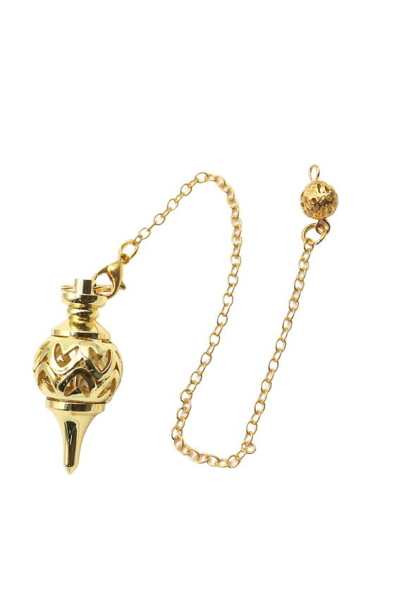 Vintage Pendant Antique Hollow Coppers Pendulums for Divination and Holistic Healing Techniques Meditation Supplies