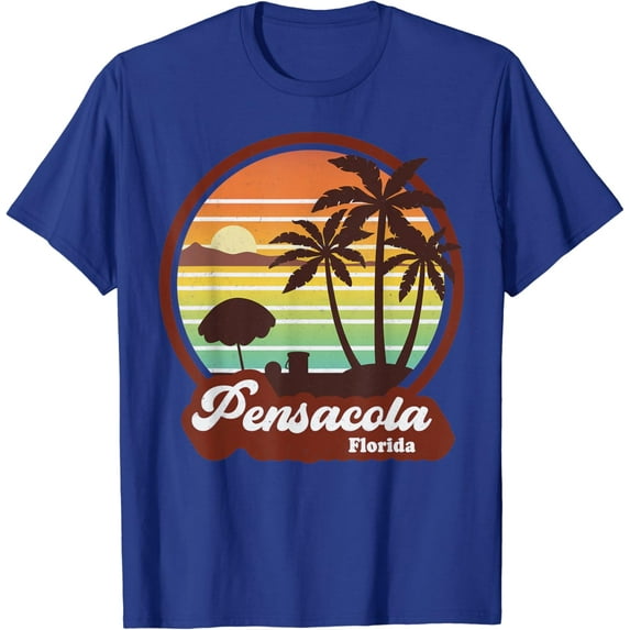 Vintage Pensacola Florida Fl Retro Summer Vacation Souvenir T-Shirt Unisex S-5XL Hot Trending Shirt, Vintage Birthday Gift
