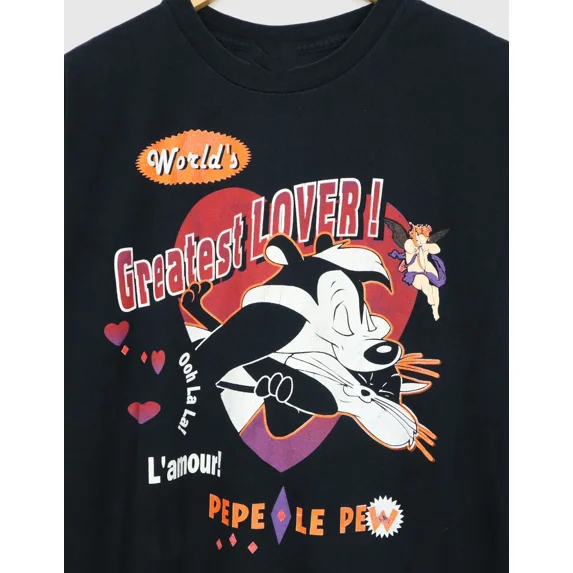 Vintage Pepe Le Pew Worlds Greatest Lover Unisex Cotton S-5XL T-shirt NE676