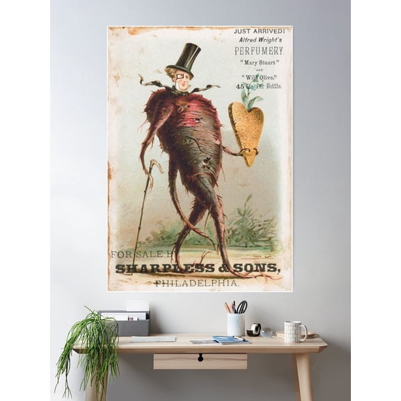 Vintage Perfume Advertisement Poster Wall Art Modern Wall Decor For Living Room Bedroom Art