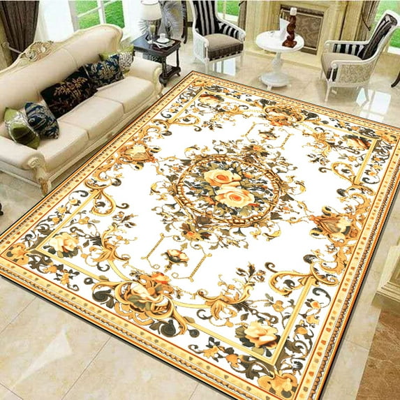 Vintage Persian Carpet Living Room High-end Luxury American Tea Table Rug Large Area Bedroom ration
