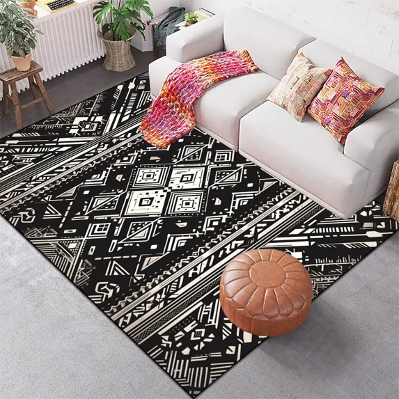 Vintage Persian Carpet for Living Room ration Bedroom Large Rug Non-slip Coffee Table Lounge Rug Was