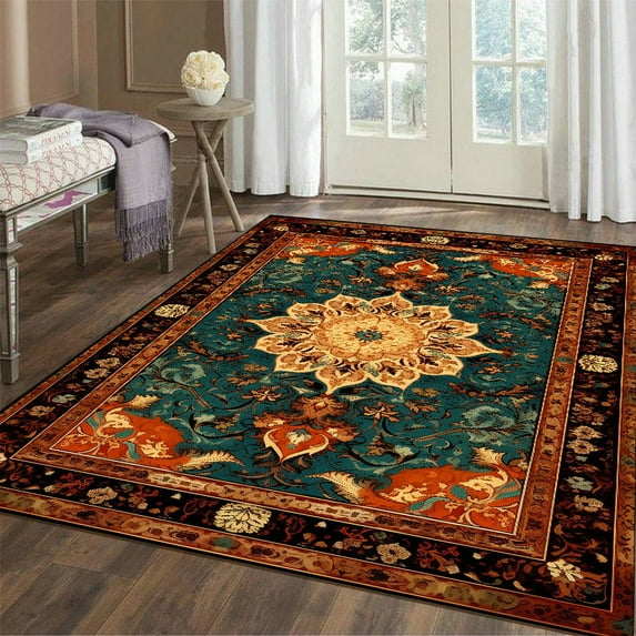 Vintage Persian Red Carpet Living Room High-end Luxury Retro Rug Non-slip Large Area Bedroom ra Rug