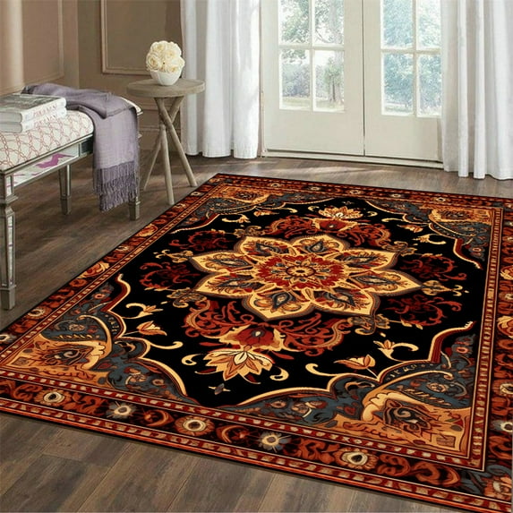 Vintage Persian Red Carpet Living Room High-end Luxury Retro Rug Non-slip Large Area Bedroom ra Rug