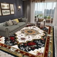 thumbnail image 1 of Vintage Persian Red Carpet Living Room High-end Luxury Rug Bohemia Bedroom r Rug Tea Table Anti-slip, 1 of 5