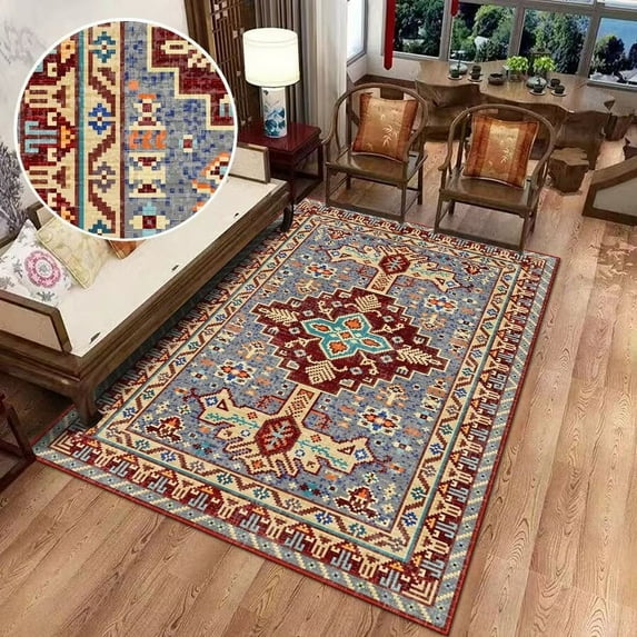 Vintage Persian Red Carpets Living Room Bedroom Machine Washable Morocco Rug Large Area Rugs Home ra