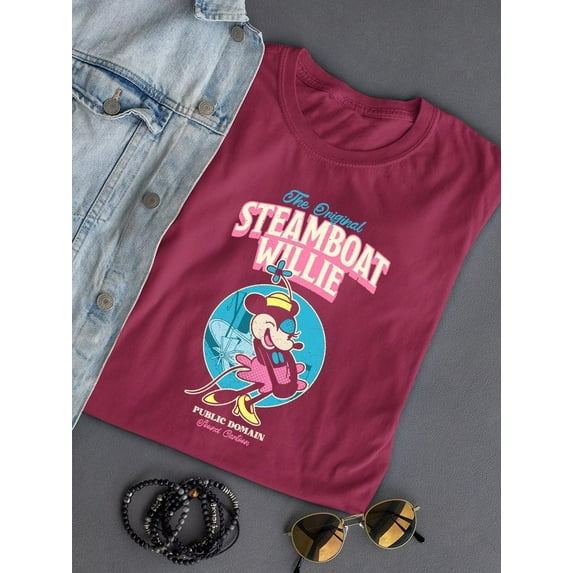 Vintage Peter Steamboat Willie T-shirt Color Men's -SmartPrintsInk Designs