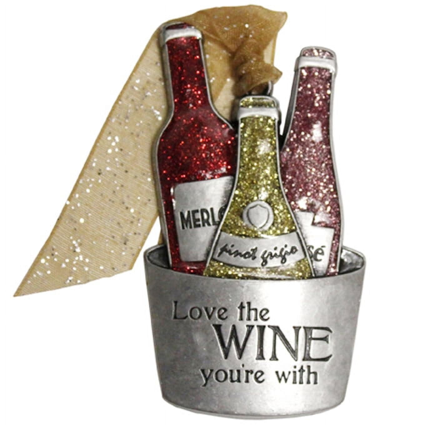 Vintage Pewter Wine Bucket Ornament