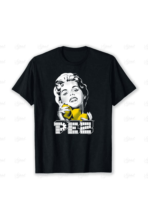 Vintage Pez Lemons Retro Candy Brand Advertisement Graphic for Unisex T-Shirt, up to size 5XL