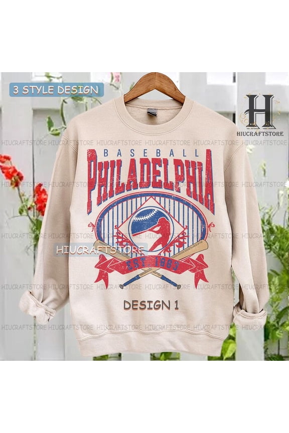 Vintage Philadelphia Baseball Sweatshirt | Philadelphia baseball T-shirt, Baseball Fan shirt,Philadelphia baseball Tee,Custom baseball shirt