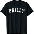 thumbnail image 1 of Vintage Philadelphia Distressed Philly Apparel T-Shirt Black Small, 1 of 4