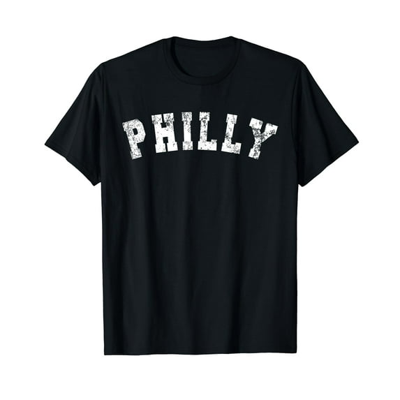 Vintage Philadelphia Distressed Philly Apparel T-Shirt