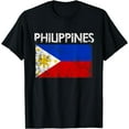 thumbnail image 1 of Vintage Philippines Filipino Flag Pride Gift T-Shirt, 1 of 3
