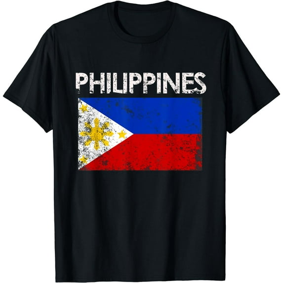 Vintage Philippines Filipino Flag Pride Gift T-Shirt