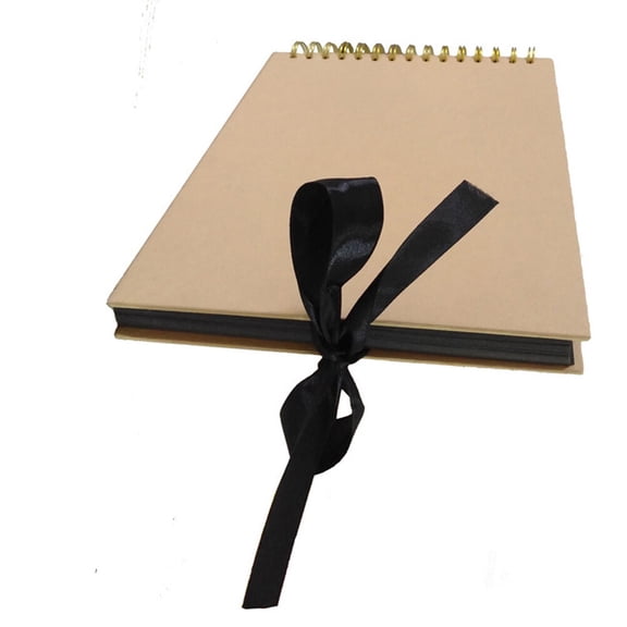 Vintage Photo Album Kraft Scrapbook with Refillable Rings 80 Pages Personalized Gift Idea