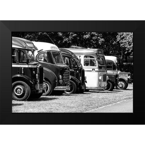 Vintage Photo Archive 14x11 Black Modern Framed Museum Art Print Titled - Classic Bus Line