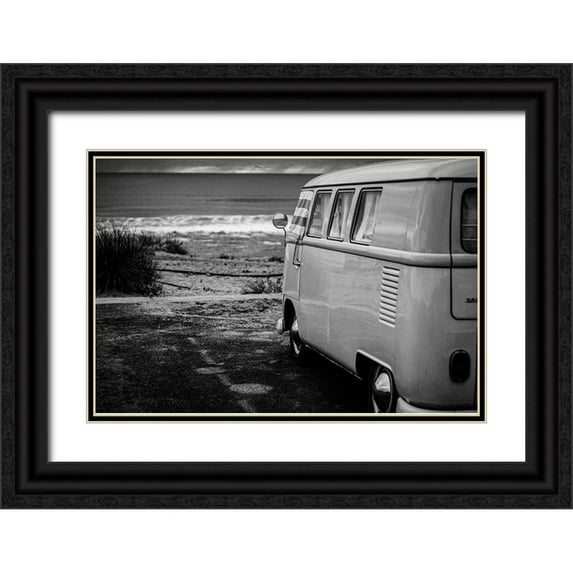 Vintage Photo Archive 14x11 Black Ornate Wood Framed with Double Matting Museum Art Print Titled - A Room with a View