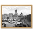 thumbnail image 1 of Vintage Photo Glasgow George Square Scotland UK Artwork Framed Wall Art Print A4, 1 of 4
