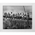 thumbnail image 1 of Vintage Photography 14x12 White Modern Wood Framed Museum Art Print Titled - Lunch atop a Skyscraper, 1 of 4